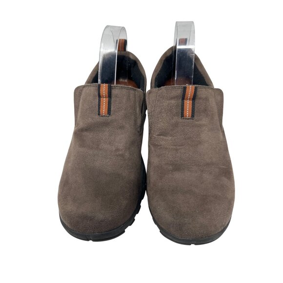 Rugged Outback Brown Slip-On With Elastic Gussets Suede Shoes Size 7 - Picture 6 of 12